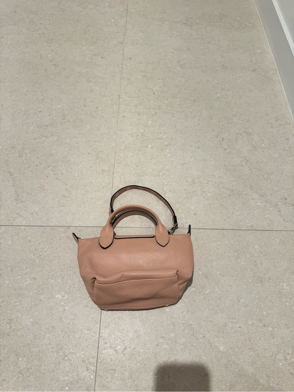 Longchamp Women's Pink Oeillet X-Small Shoulder Bag - Picture 9 of 13